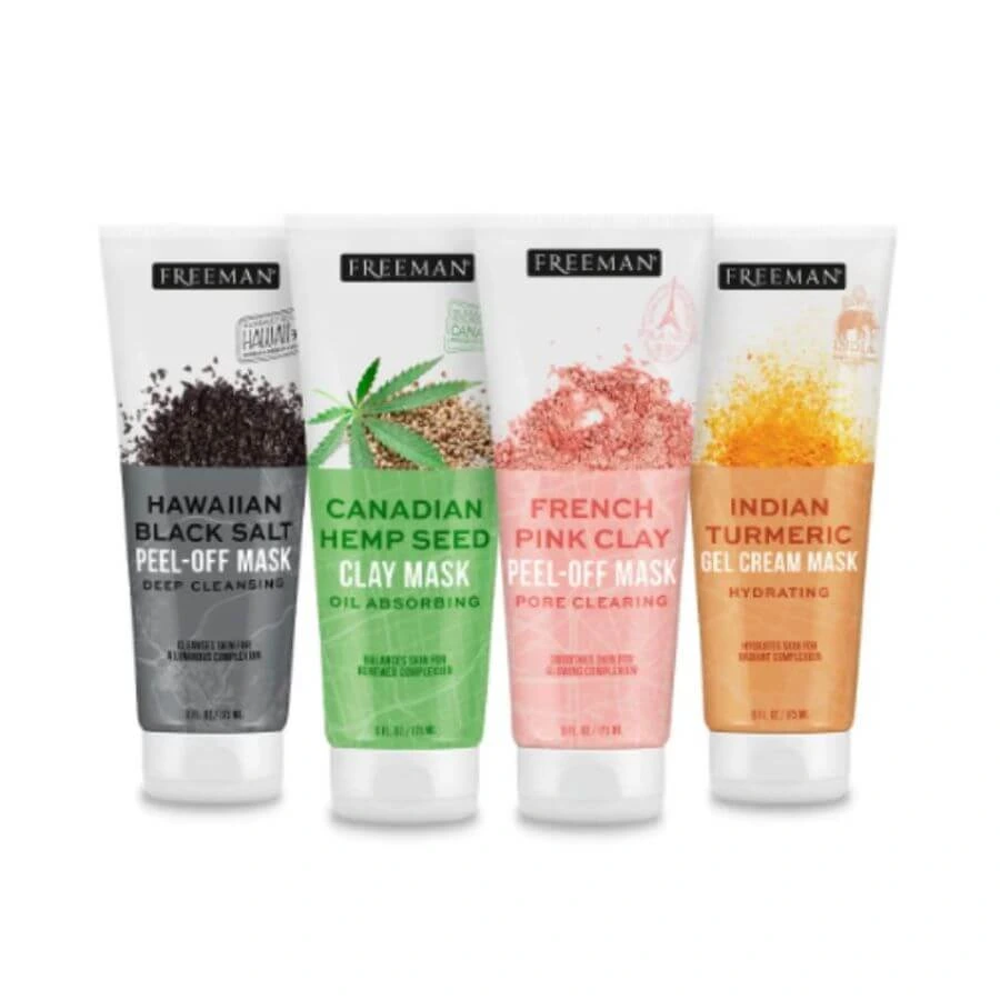 Freeman Beauty Exotic Blends Face Mask Variety Set with Clay
