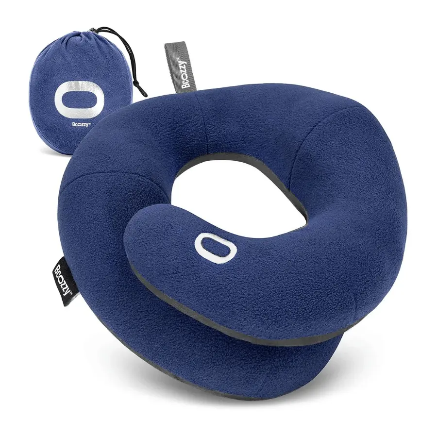 BCOZZY Neck Pillow for Travel Provides Double Support to The Head, Neck